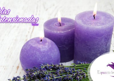 Velas con intención y aromaterapia